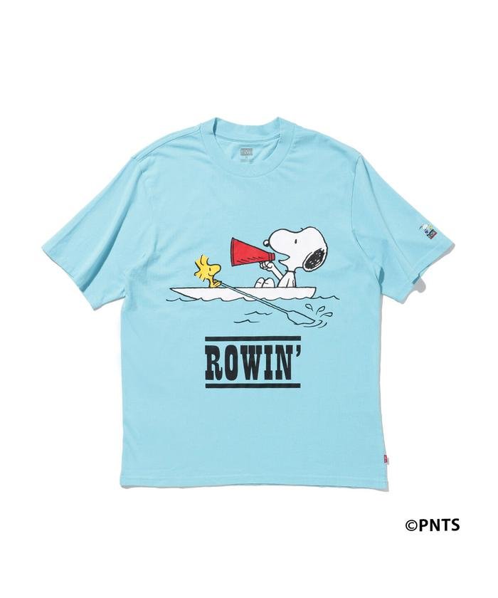 セール オーバーサイズグラフィックtシャツ Rowing Snoopy Blue Topaz リーバイス Levi S Magaseek