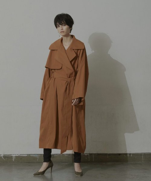 ミエット Miette オーバーサイズトレンチコート Magaseek