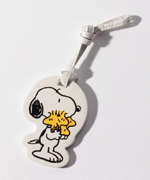 PEANUTS(ピーナッツ)/SNOOPY/PEANUTS/ピーナッツ/スヌーピー&ウッドストックバッグチャーム/ホワイト