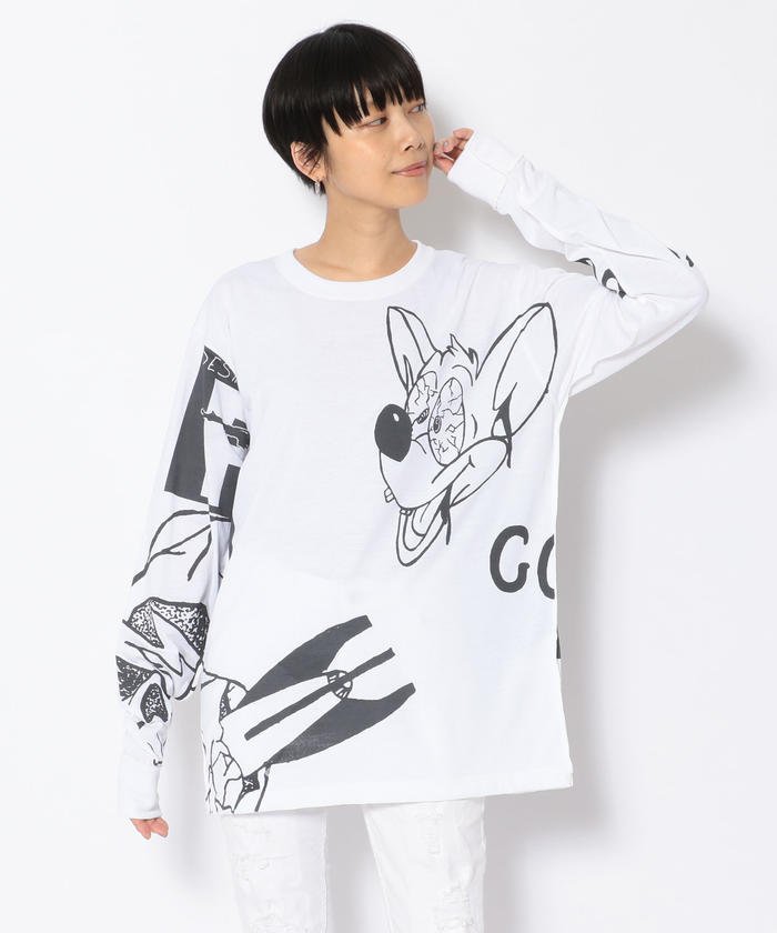 50%OFF！ ロイヤルフラッシュ PASCAL MARIE DESMARAIS/パスカル マリエ デマレ/ギャラモン ロングスリーブTシャツ レディース WHITE L RoyalFlash】 タイムセール開催中】