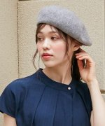 50%OFF！＜マガシーク＞ シューラルー ウール混バスクベレー帽 レディース グレー（012） 00 SHOO・LA・RUE】 タイムセール開催中】画像