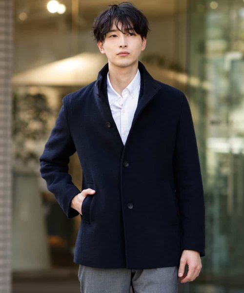 セール ウールライトビーバースタンドカラージャケット アー ヴェ ヴェメンズ A V V Men Magaseek