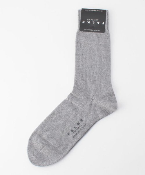 NOLLEY’S goodman(ノーリーズグッドマン)/【FALKE/ファルケ】DENIM ID SOCK (#14491)/ライトグレー