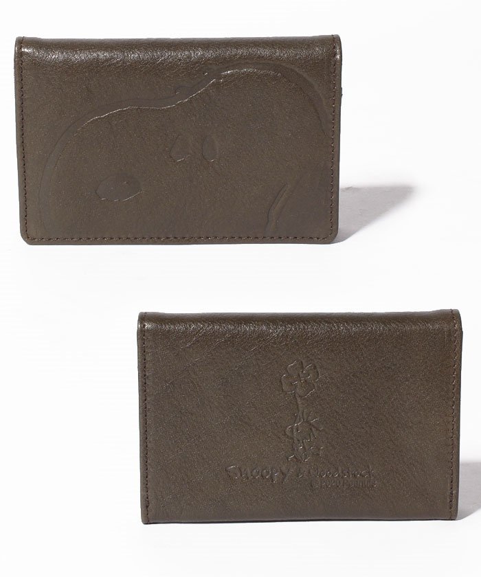 スヌーピー Snoopy ピーナッツ Peanuts 名刺入れ スヌーピー Snoopy Leather Collection Magaseek