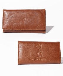 SNOOPY Leather Collection(スヌーピー)/スヌーピー/SNOOPY/ピーナッツ/PEANUTS/キーケース/キャメル