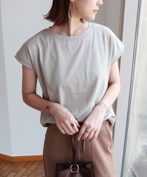 セール 汗染み防止フレンチスリーブtシャツ アンドミー And Me Magaseek