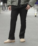 55%OFF！＜マガシーク＞ ビームス アウトレット BEAMS / フランネル シューカット パンツ メンズ BLACK M BEAMS OUTLET】 タイムセール開催中】