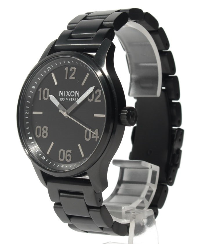 50%OFF！＜マガシーク＞ NIXON Patrol ユニセックス Black/Silver Ｆ(フリー) NIXON】 タイムセール開催中】