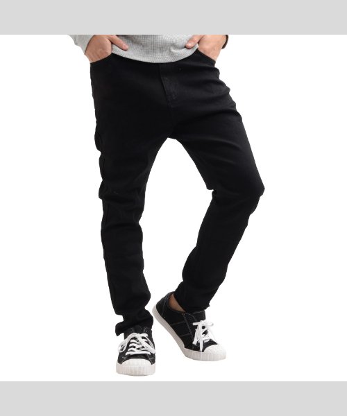 セール サルエルパンツ メンズ デニムパンツ メンズ デニム パンツ メンズ ストレッチ ジーンズ ジーパン サルエル デニム スキニー テーパード パンツ ワンフォークロージング 1111clothing Magaseek