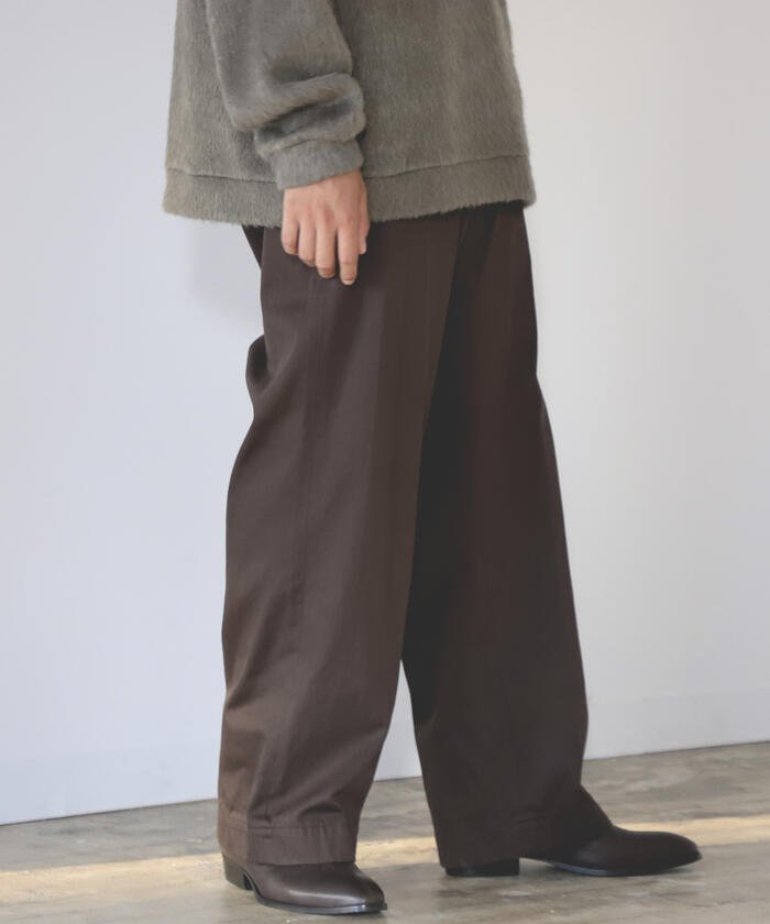 55%OFF！＜マガシーク＞ ビームス アウトレット BEAMS / FINX（R） Wide Pant メンズ BROWN M BEAMS OUTLET】 タイムセール開催中】