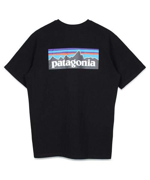 patagonia(パタゴニア)/パタゴニア patagonia Tシャツ 半袖 レスポンシビリティー メンズ レディース P－6 LOGO RESPONSIBILI TEE ブラック ホワイト/ブラック