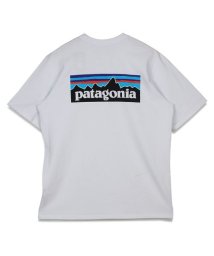 patagonia(パタゴニア)/パタゴニア patagonia Tシャツ 半袖 レスポンシビリティー メンズ レディース P－6 LOGO RESPONSIBILI TEE ブラック ホワイト/ホワイト