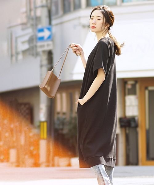 ワッフル 半袖ドルマンワンピース ズーティー Zootie Magaseek