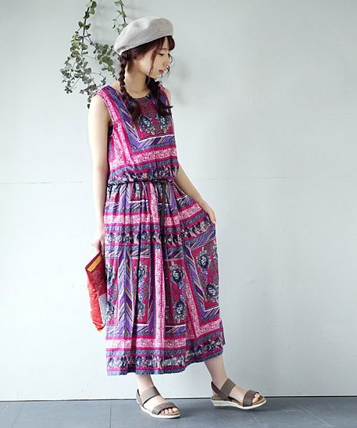 インドコットン ノースリーブワンピース ズーティー Zootie Magaseek