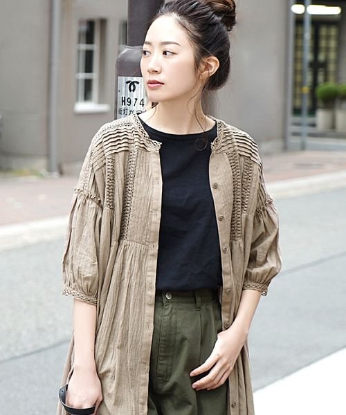 アパートメントデパートメント Apartmentdepartment ボヘミアンレース ロングガウンワンピース Magaseek