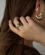 ＜マガシーク＞ マージュール WIDE WAVE 4SET RING レディース ゴールド F（フリーサイズ） marjour】