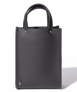 ＜マガシーク＞ ＲＯＯＴＯＴＥ 合皮 ショルダー付 ミニ トートバッグ LT. BR. kleinクライン−A 1960 ユニセックス ブラック系 F ROOTOTE】