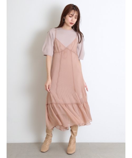 シアーキャミレイヤードニットワンピース スナイデル Snidel Magaseek