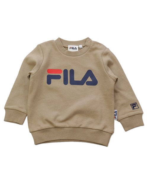 FILA(フィラ)/【FILA フィラ】ロゴトレーナー/ダークベージュ