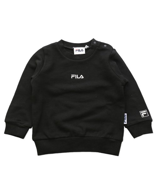 FILA(フィラ)/【FILA フィラ】ロゴトレーナー/ブラック系1