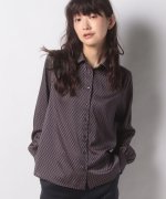 50%OFF！＜マガシーク＞ オールドイングランド モノグラムプリントブラウス レディース ネイビー 36(M) OLD ENGLAND】 セール開催中】画像