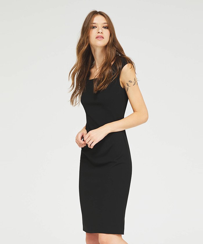 セール スクエアネックノースリーブタイトワンピース シスレー レディス Sisley Magaseek