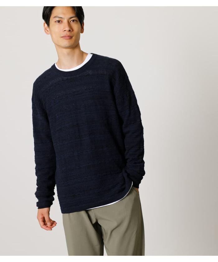 30%OFF！＜マガシーク＞ アズールバイマウジー ETHNIC LINKS KNIT メンズ NVY L AZUL BY MOUSSY】 タイムセール開催中】