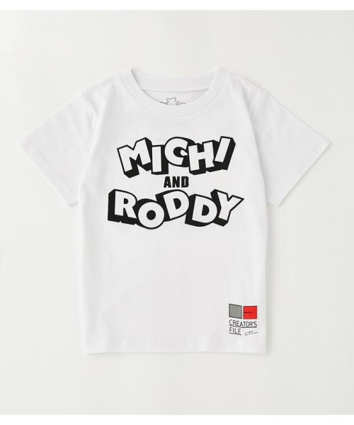 RODEO CROWNS WIDE BOWL(ロデオクラウンズワイドボウル)/キッズMICHI & RODDY Tシャツ/WHT