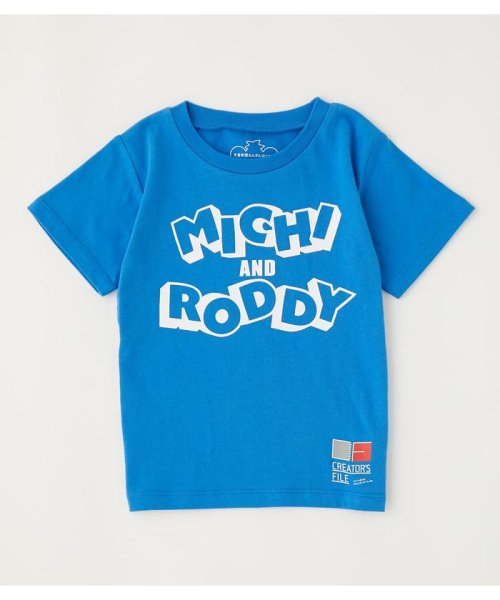 RODEO CROWNS WIDE BOWL(ロデオクラウンズワイドボウル)/キッズMICHI & RODDY Tシャツ/BLU