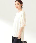 ＜マガシーク＞ ビームス ウィメン Demi−Luxe BEAMS / スムース ロングスリーブ Tシャツ レディース IVORY 0 BEAMS WOMEN】