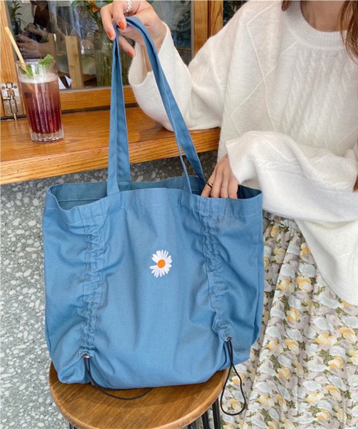 セール キャンバス トート 通勤 通学 キャンバス 綿100 エコバッグ 軽量 大容量 折りたたみ 帆布 おしゃれ 可愛い エコバッグ 花 Aimoha アイモハ Aimoha Magaseek