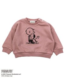 PEANUTS(ピーナッツ)/PEANUTS/ピーナッツイラストトレーナー/ダークピンク