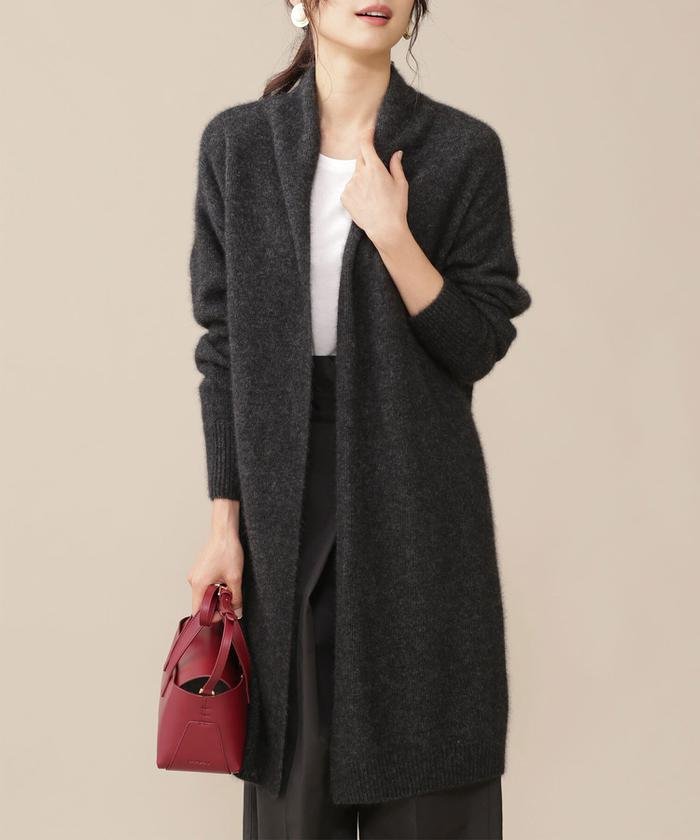 セール ヘアリーロングカーディガン ナノ ユニバース Nano Universe Magaseek