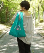 20%OFF！＜マガシーク＞ シンシア 〈KIND BAG/カインドバッグ〉プラスチック再生エコバッグ ユニセックス グリーン×ピンク ONE SIZE Sincere】 タイムセール開催中】