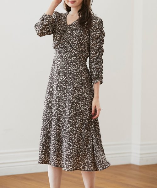 ウエストりぼん付きフラワープリントシャーリングワンピース トッコクローゼット Tocco Closet Magaseek ウエストりぼん付きフラワープリントシャーリングワンピース トッコクローゼット Tocco Closet Magaseek
