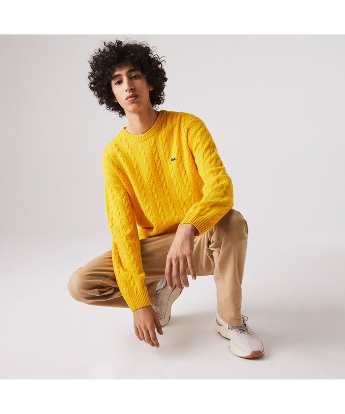ケーブル編みニットセーター ラコステ メンズ Lacoste Mens Magaseek ケーブル編みニットセーター ラコステ メンズ Lacoste Mens Magaseek