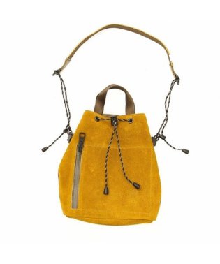 AS2OV/AS2OV / アッソブ WP SUEDE DRAW STRING BAG－MUSTARD/503426408