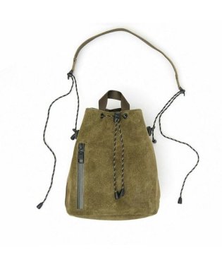 AS2OV/AS2OV / アッソブ WP SUEDE DRAW STRING BAG－KHAKI/503426409