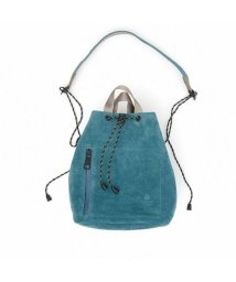 AS2OV/AS2OV / アッソブ WP SUEDE DRAW STRING BAG－TURQUOISE/503426410