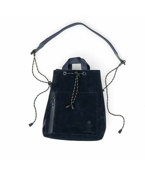 AS2OV(AS2OV)/AS2OV / アッソブ WP SUEDE DRAW STRING BAG－NAVY/ネイビー