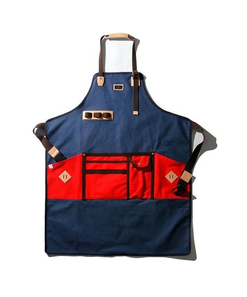 AS2OV(AS2OV)/AS2OV / アッソブ CANVAS APRON － L NAVY/ネイビー