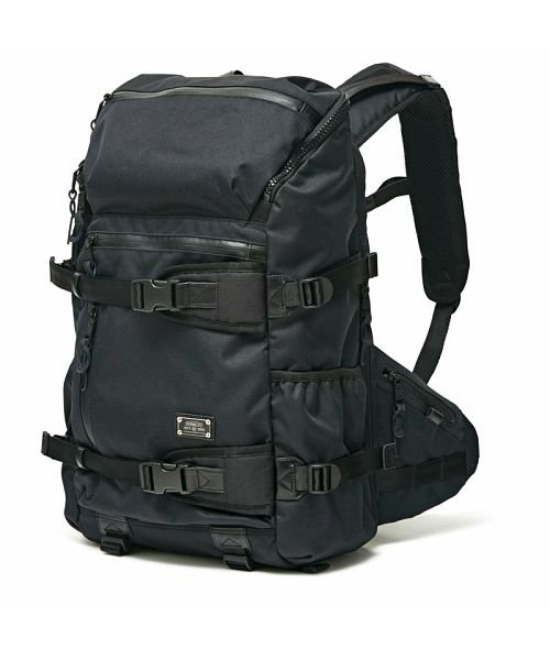 AS2OV(AS2OV)/AS2OV / アッソブ DOBBY 305D ROUNDZIP BACKPACK BLACK/ブラック