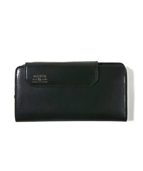 AS2OV(AS2OV)/AS2OV / アッソブ LEATHER MOBILE LONG WALLET BLACK/ブラック