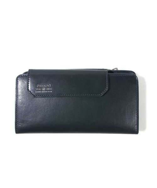 AS2OV(AS2OV)/AS2OV / アッソブ LEATHER MOBILE LONG WALLET NAVY/ネイビー