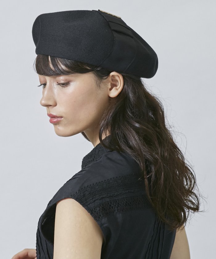 50%OFF！＜マガシーク＞ オーバーライド Chapeau d' O GG. Ribbon Tie Beret レディース ブラック 57.5cm OVERRIDE】 セール開催中】