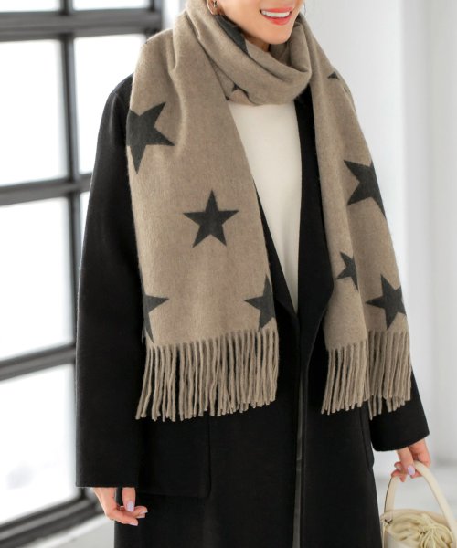 Luxe Star柄カシミヤストール スタイルデリ Style Deli Magaseek Luxe Star柄カシミヤストール スタイルデリ Style Deli Magaseek