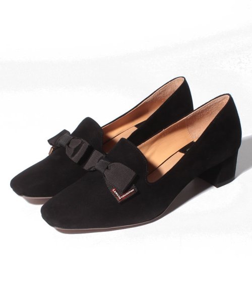 リボンモチーフスリッポンパンプス 