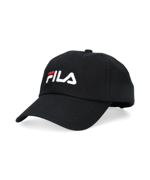 FILA(フィラ)/FILA LINEAR LOGO LOW CAP/ブラック