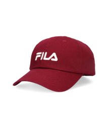 FILA(フィラ)/FILA LINEAR LOGO LOW CAP/レッド