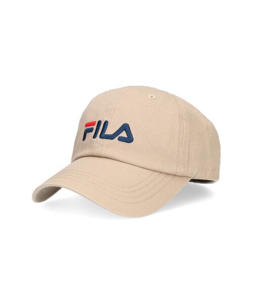 FILA(フィラ)/FILA LINEAR LOGO LOW CAP/ベージュ